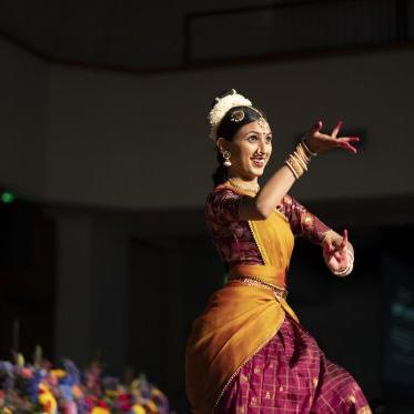 Ishita Valluru dances at Efflorescence Cultural Night Showcase 2023